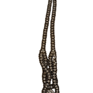 Elegant Black and Silver Necklace